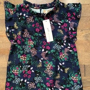 NWT Peek Baby Emma Floral Dress Navy 18-24